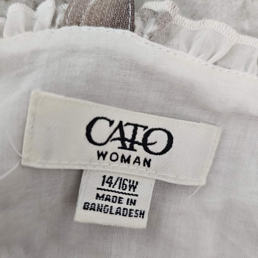 Cato Woman Cami Babydoll Top Size 14/16W - Picture 5 of 7